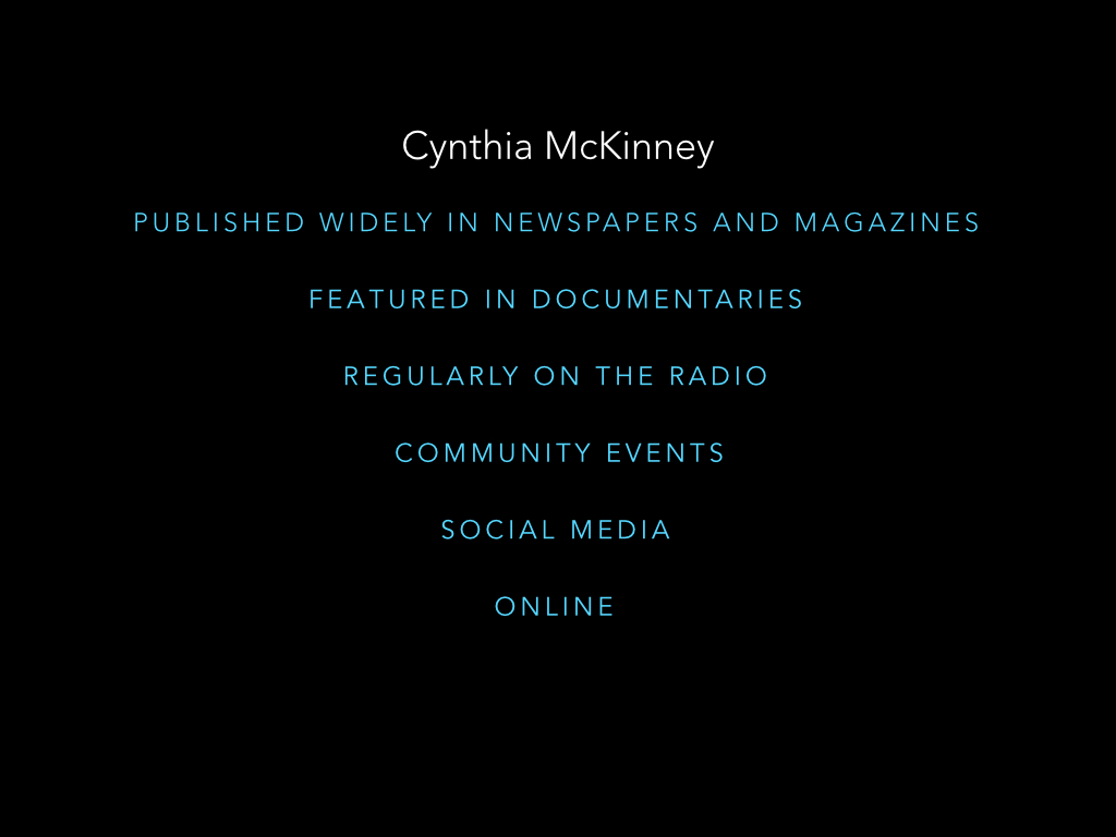 Cynthia McKinney 9