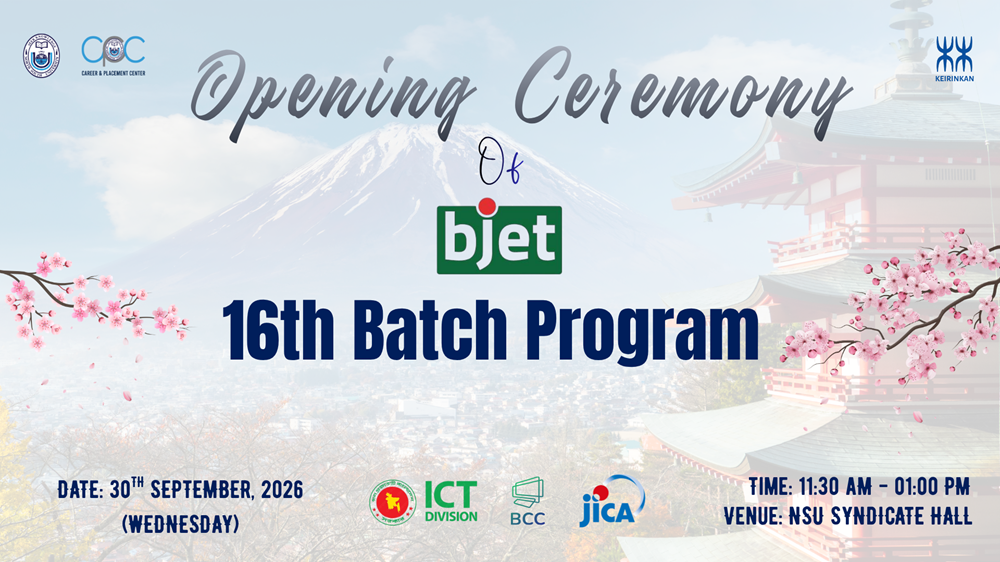 Opening Ceremony of bjet 16th Batch Program